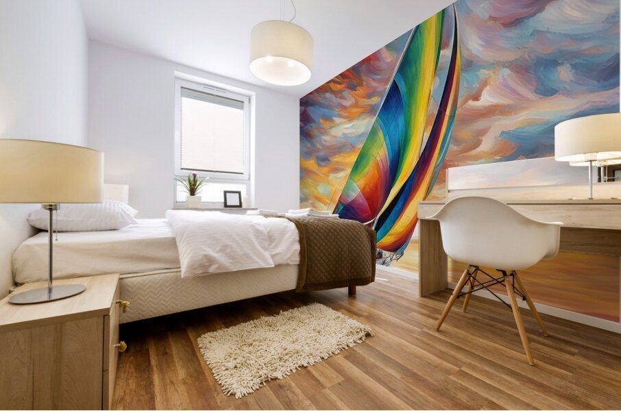 INTO THE TRIANGLE Mural print