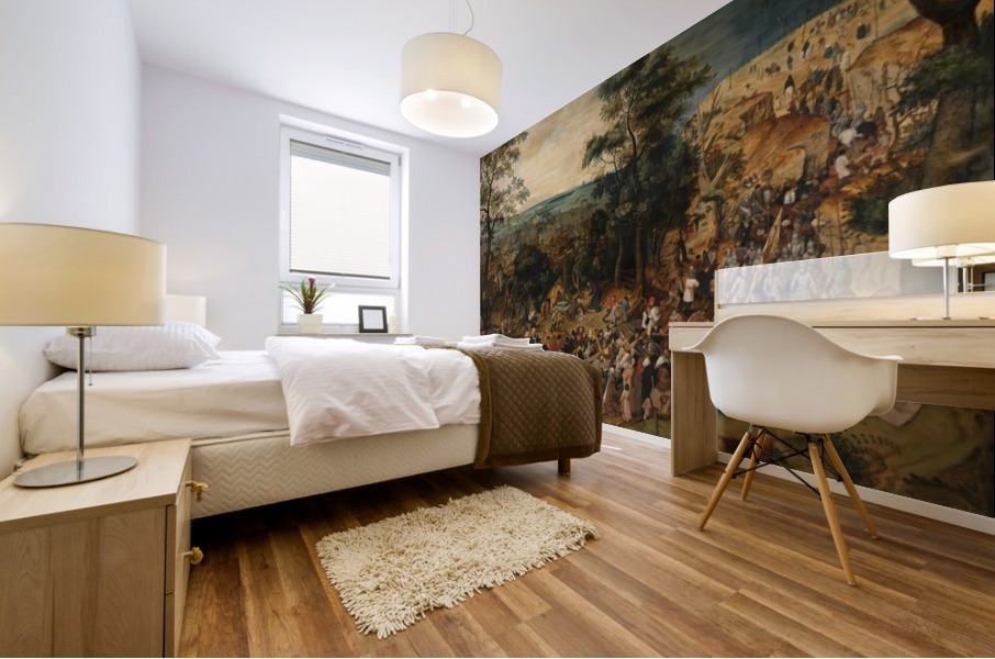 Kruisdraging Mural print