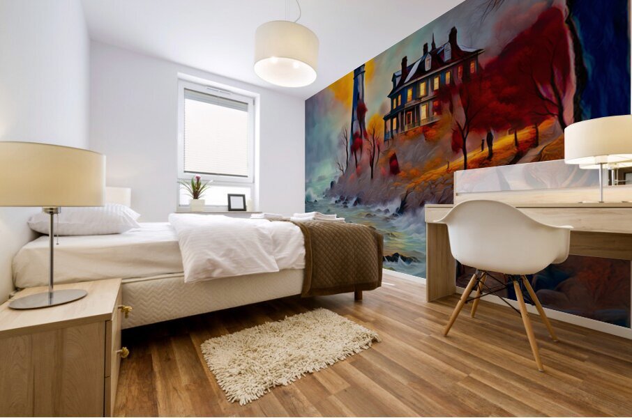 2 STORY......VELVET ABSTRACT Mural print