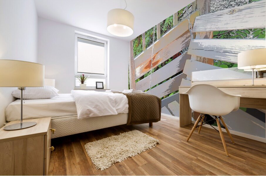  The Garden Swing Chair                                                                                                                     Mural print