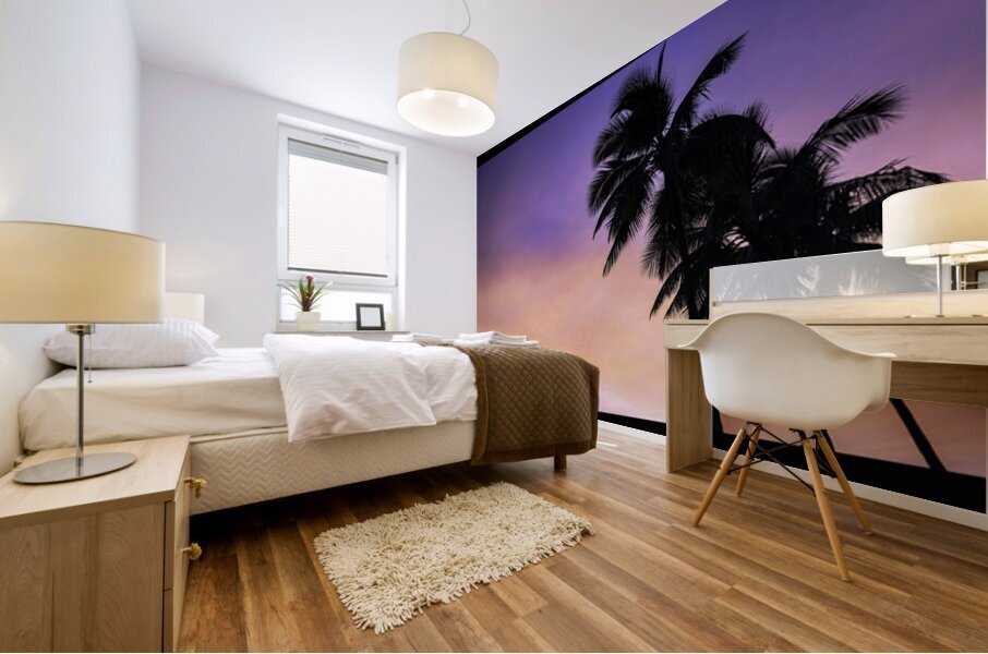 Sunset Paradise Mural print