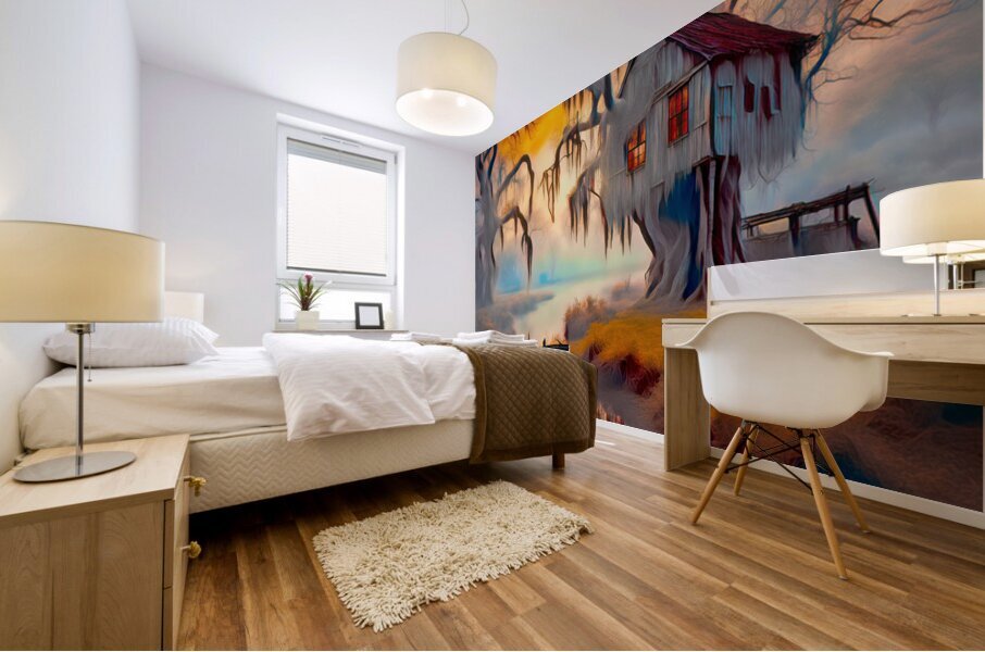  TREEHOUSE......VELVET ABSTRACT Mural print