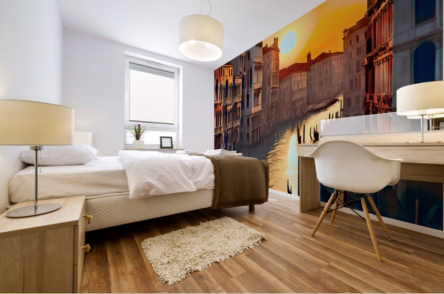 5 P. M. IN VENICE.....VELVET ABSTRACT Mural print