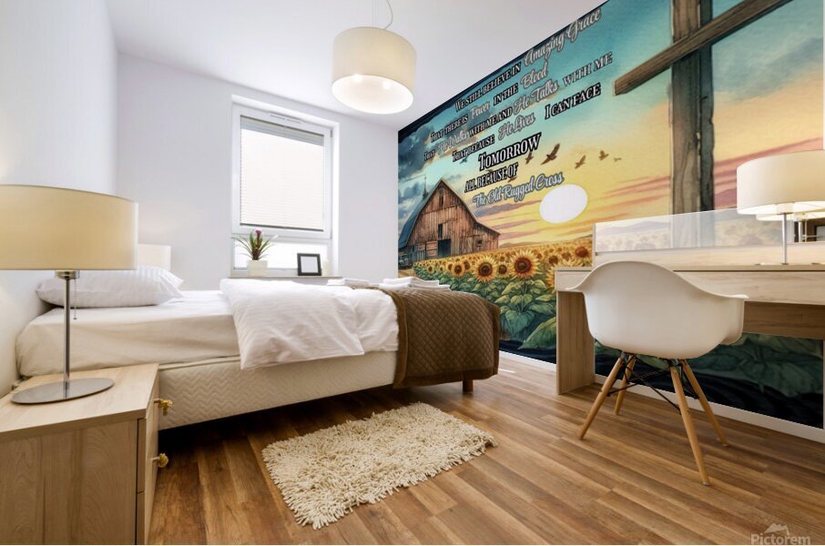 We Still Believe in Amazing Grace – Christian Sunflowers Acrylic Wall Art | Faith & Inspirational Home Decor Mural print