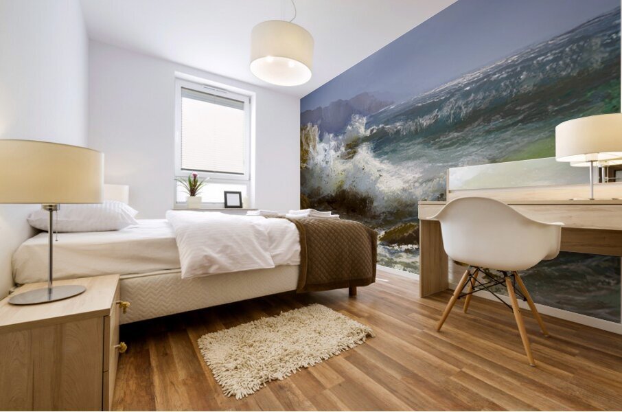 Shattered Surf  Mural print