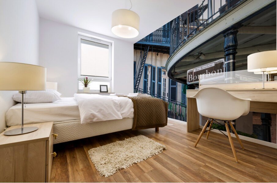 Bourbon Street New Orleans French Quarter Louisiana Mural print