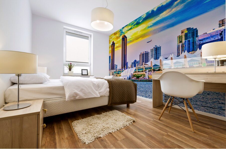  SEASIDE ABLAZE  Mural print