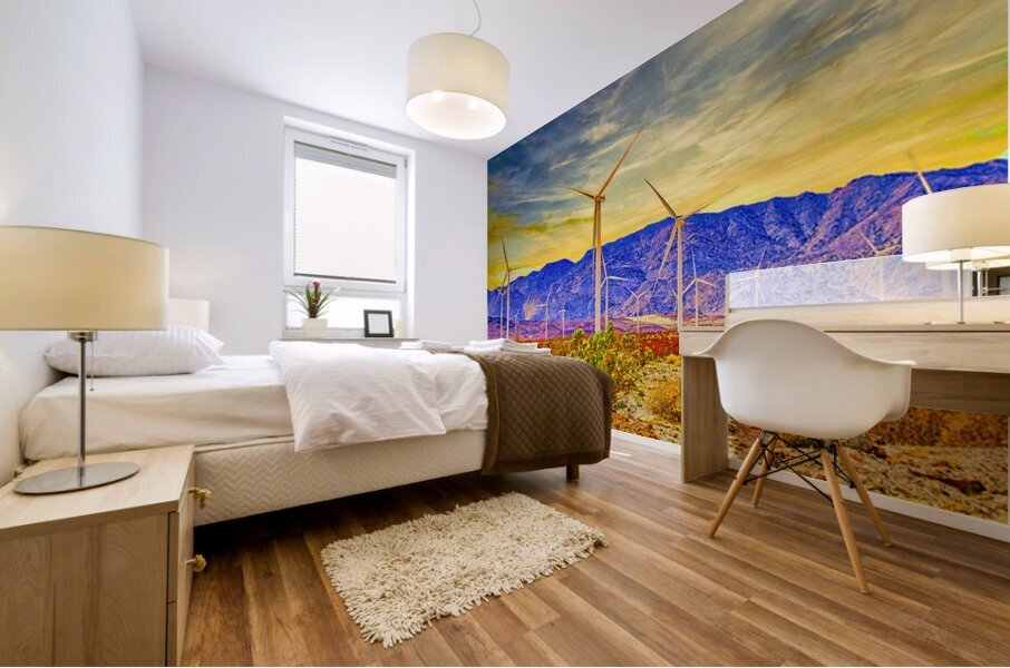 DESERT WINDMILLS  Mural print