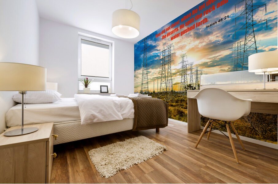 MOJAVE DESERT  SCRIPTURE Mural print