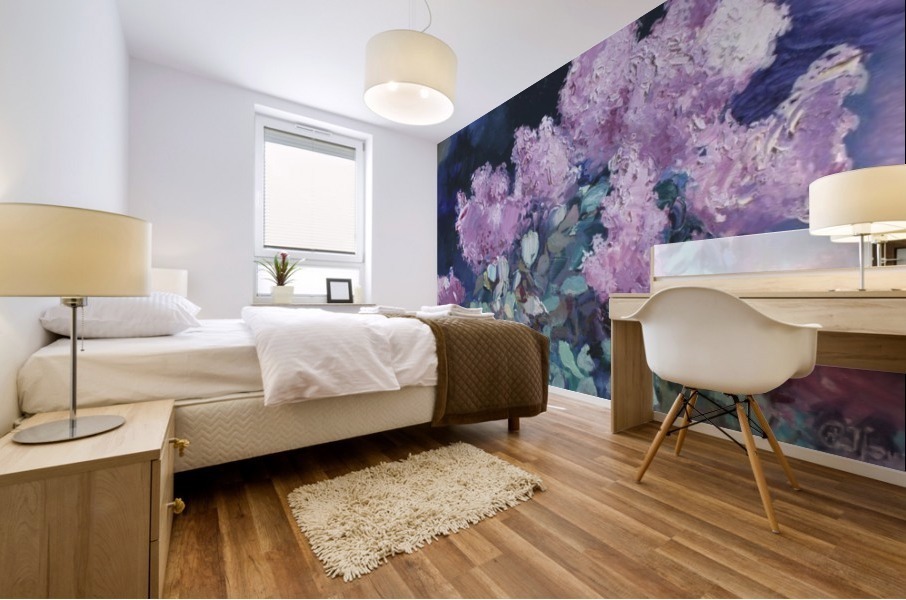 Lilac night Mural print