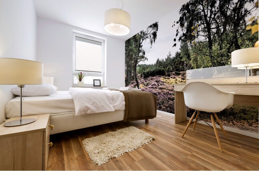  Scottish Highlands Mixed Forest and the Heather                                                                                                                     Mural print