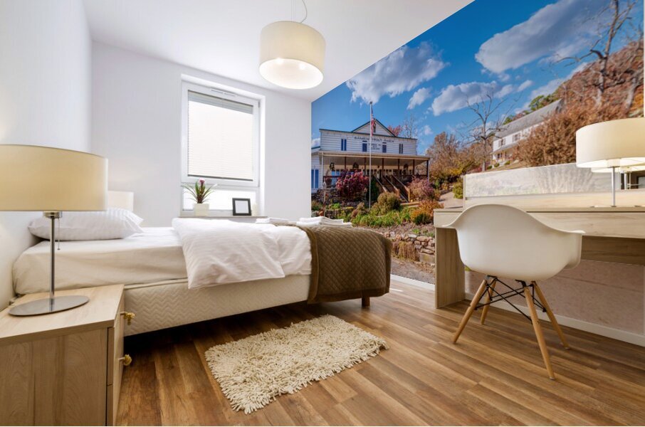 Rainbow Trout Ranch Missouri Building Mural print