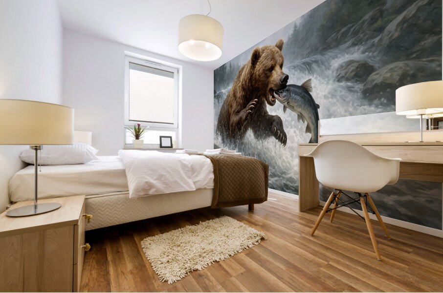 Hunter of the Rapids   GIA2501 06238 OIL Mural print