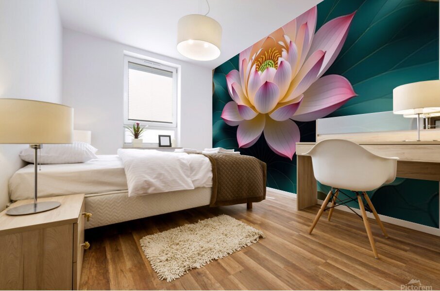 Blossom of Serenity Mural print