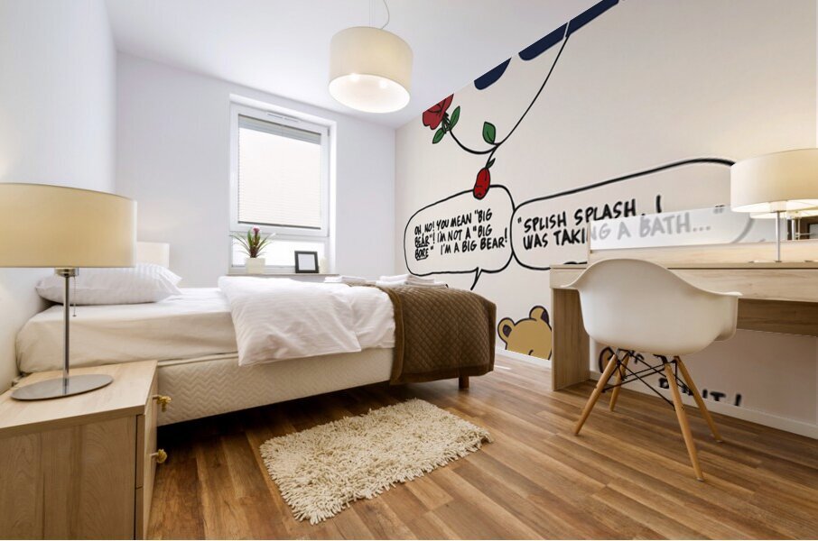 1969 Cal UCLA Cartoon Art Remix Mural print