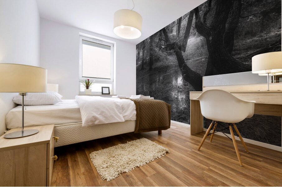 Quiet Forest Reflections Mural print