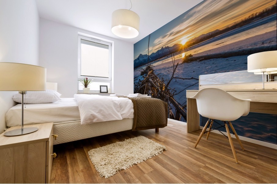 Alaskan Winter Sun Mural print