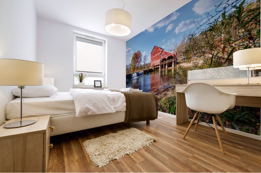 Framed By Nature Rockbridge Mill Mural print