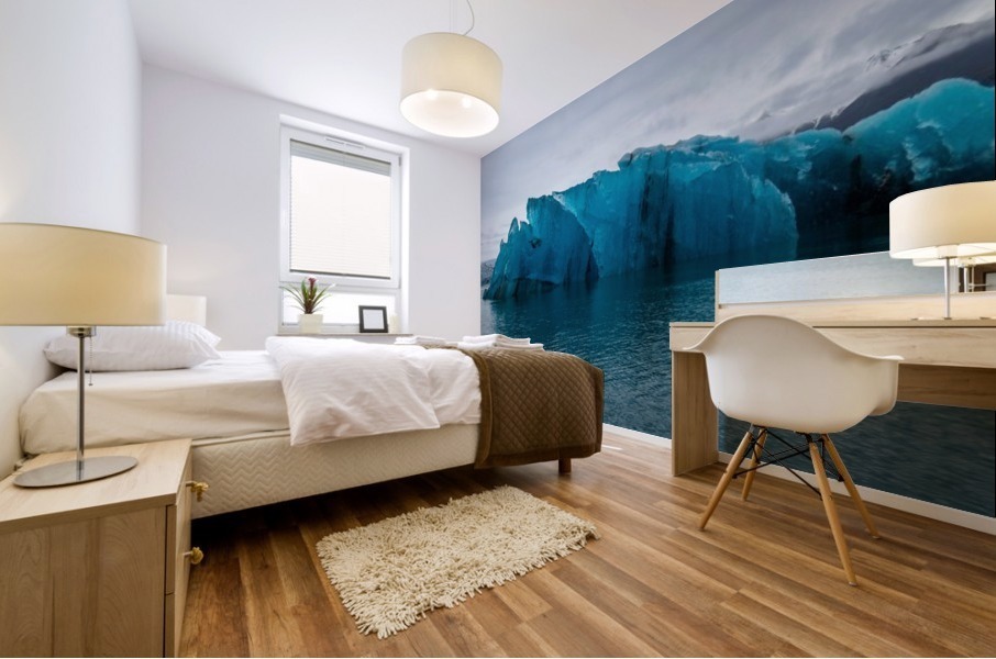 Glacier Blue Mural print