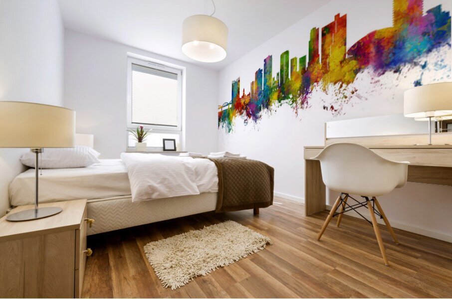 Fort Worth Texas Skyline Mural print