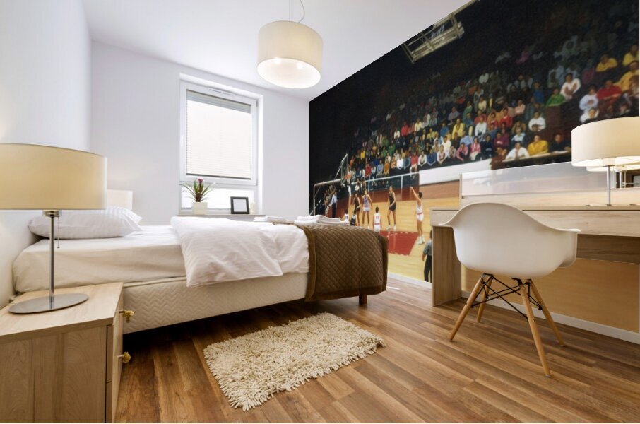 1950s Arkansas Razorbacks Basketball Art Mural print