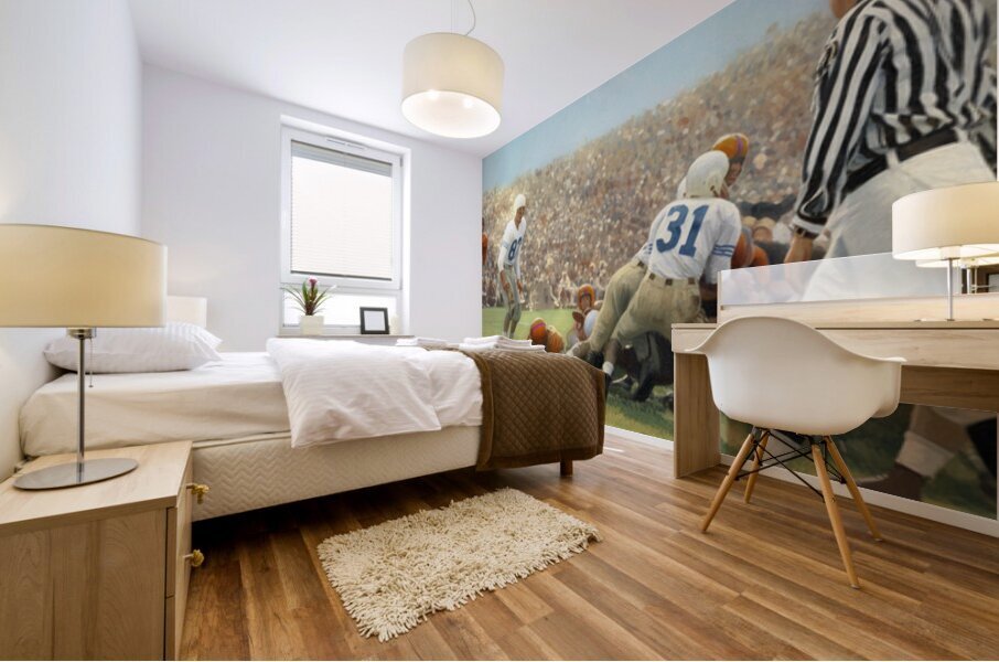 1950s Clemson Tigers Football Action Mural print