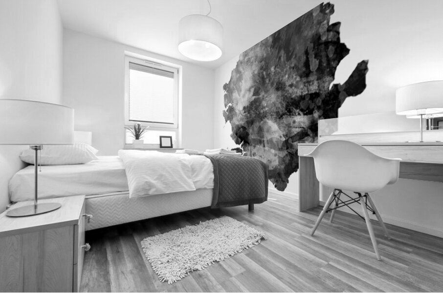 Sierra Leone Watercolor Map Mural print