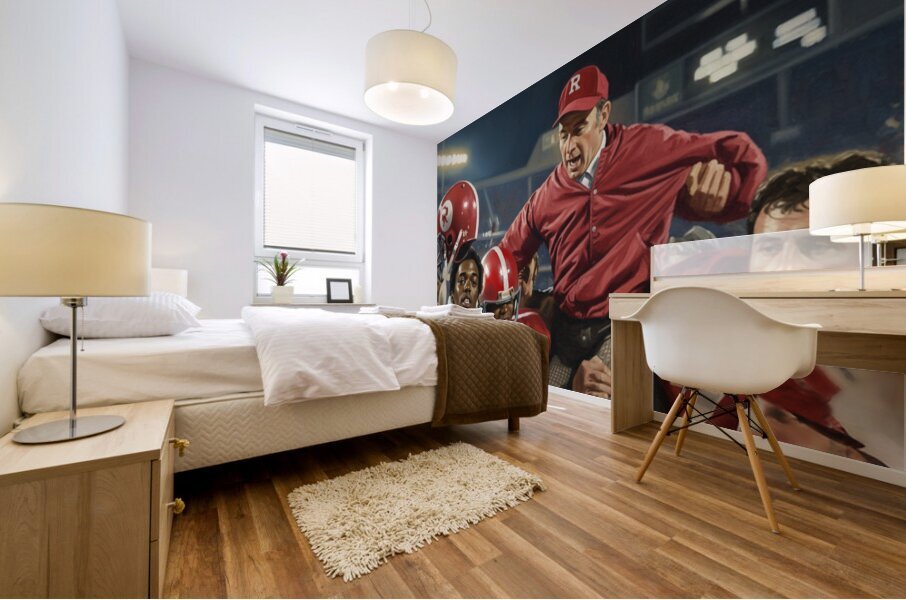 1976 Rutgers Football Painting Mural print