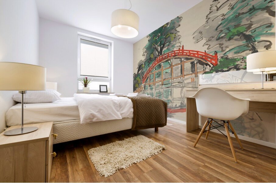 Sumiyoshi Shinto Shrine 1947  Mural print