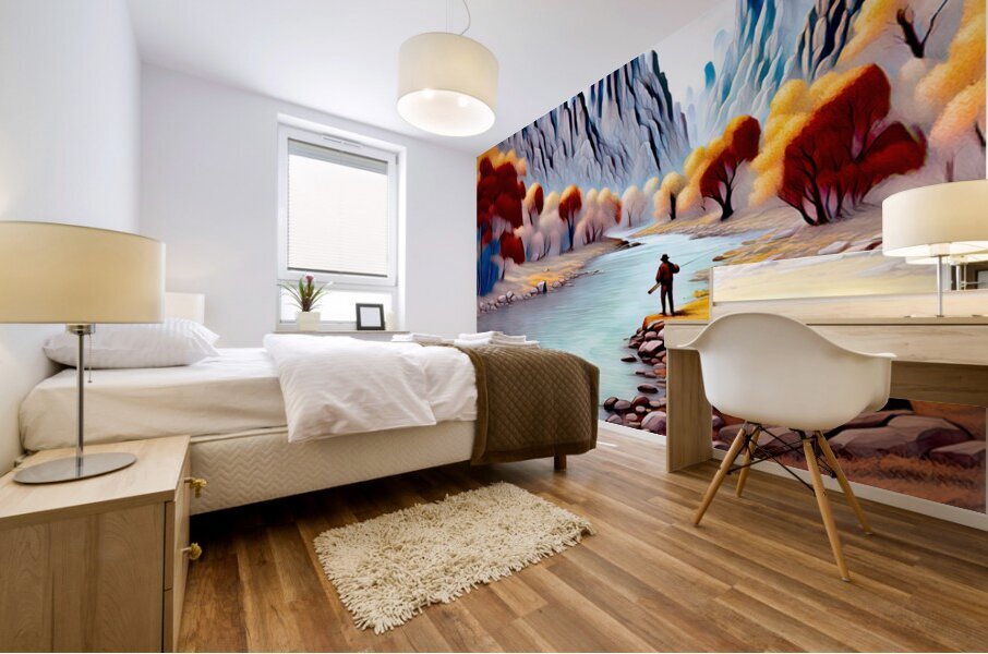 PARADISE VALLEY......VELVET ABSTRACT Mural print