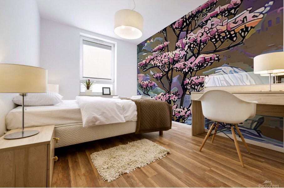 Arte 020 bonsai illustration Mural print