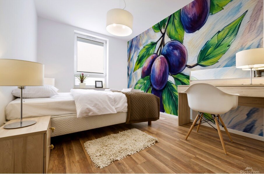 Arte 030 grapes illustration Mural print