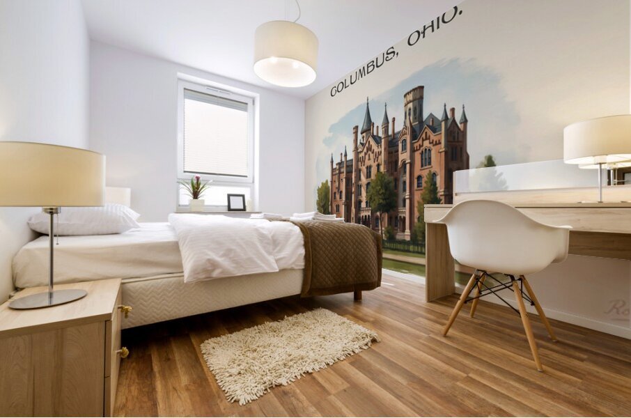 Late 1800s Art | Starling Medical College in Columbus Mural print