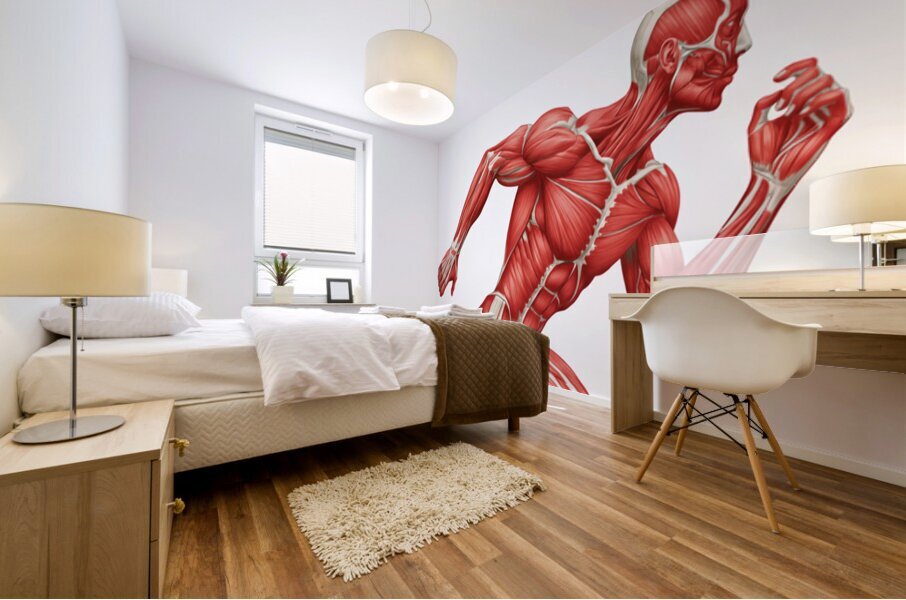 Built to Move — The Anatomy of Speed in Motion Mural print