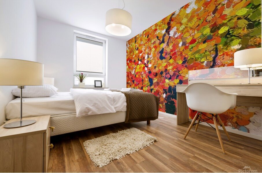 Autumn Menagerie Mural print