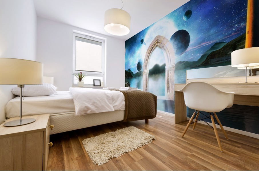 Door in the Lake Mural print