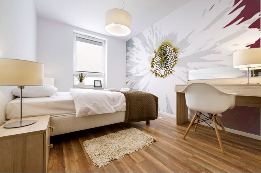 Abstract Daisy Close Up Mural print