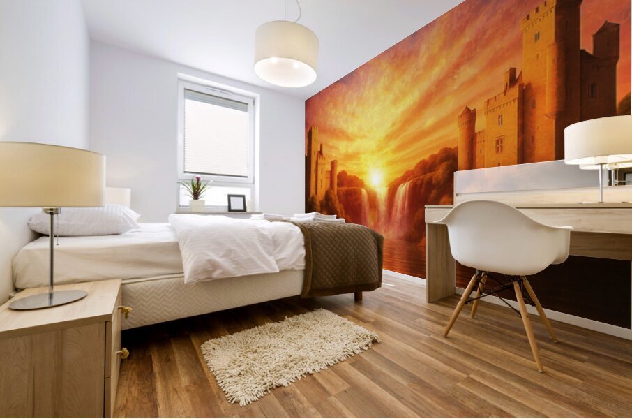 Cambrian Loch Mural print