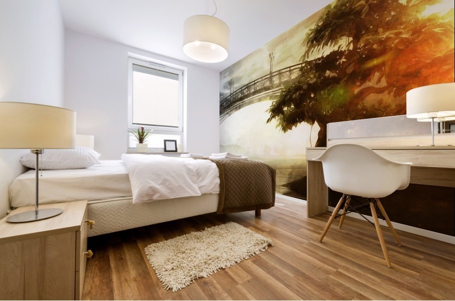 Stillness Bridge Mural print