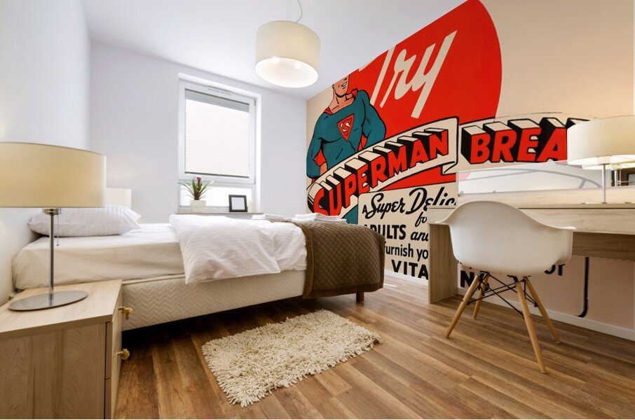 1941 Superman Bread Wall Art Mural print