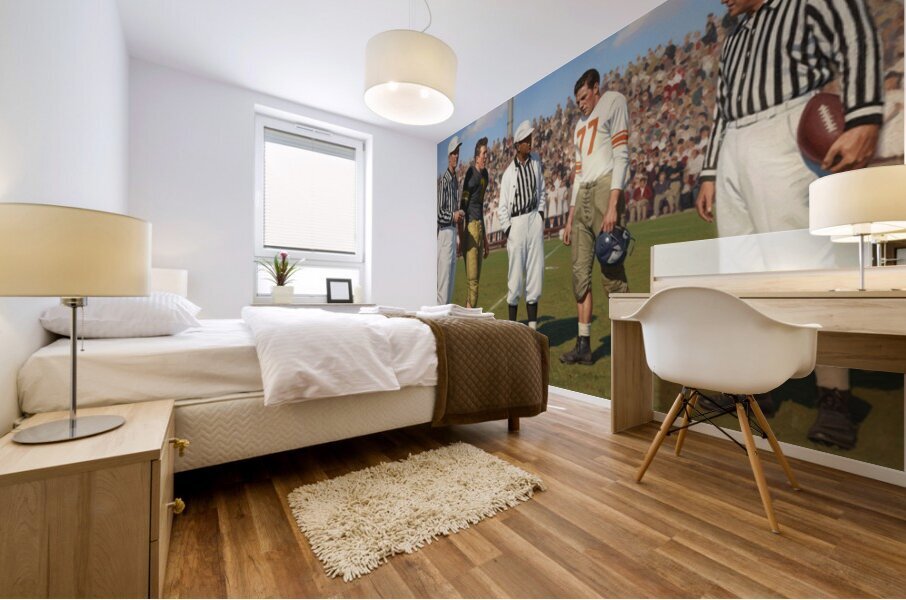 1944 Missouri Tigers vs. Kansas Jayhawks Coin Toss Mural print