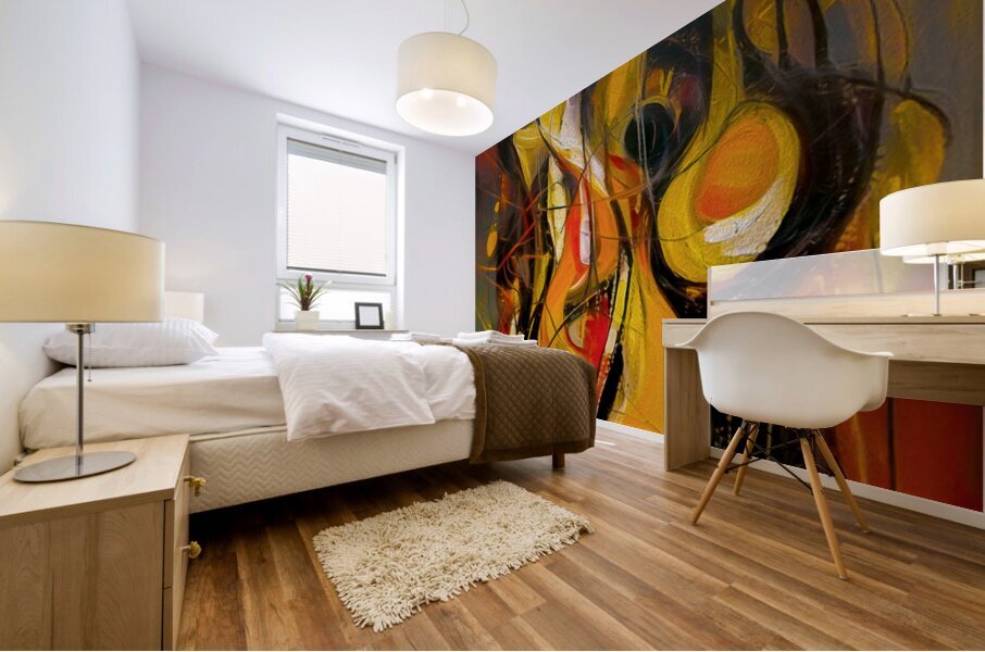 Runny Eggs Mural print