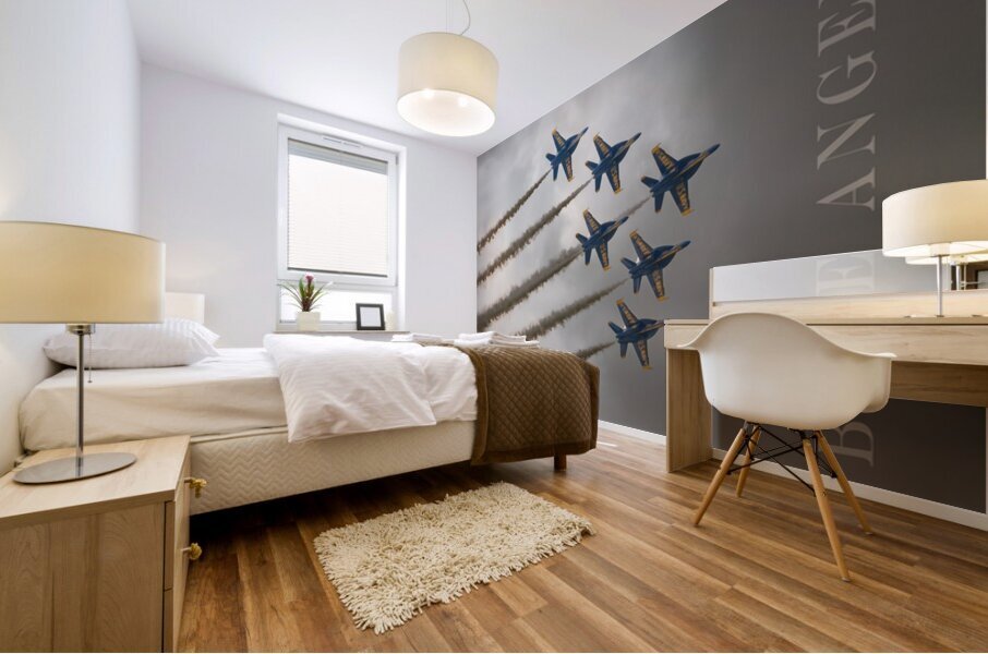 Blue Angels in Flight Mural print