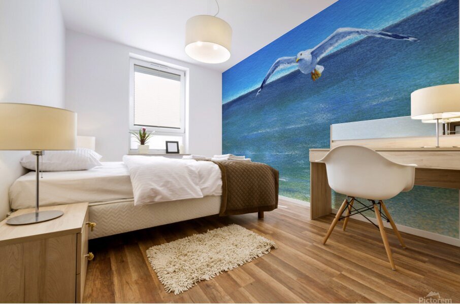 Spread your wings and fly acrylic painting Mural print