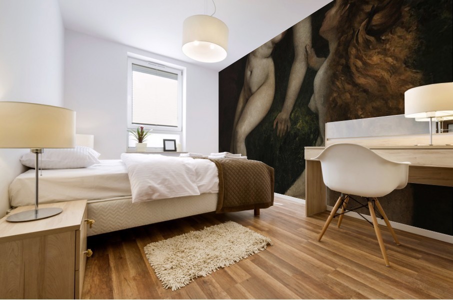 Trois baigneuses Mural print