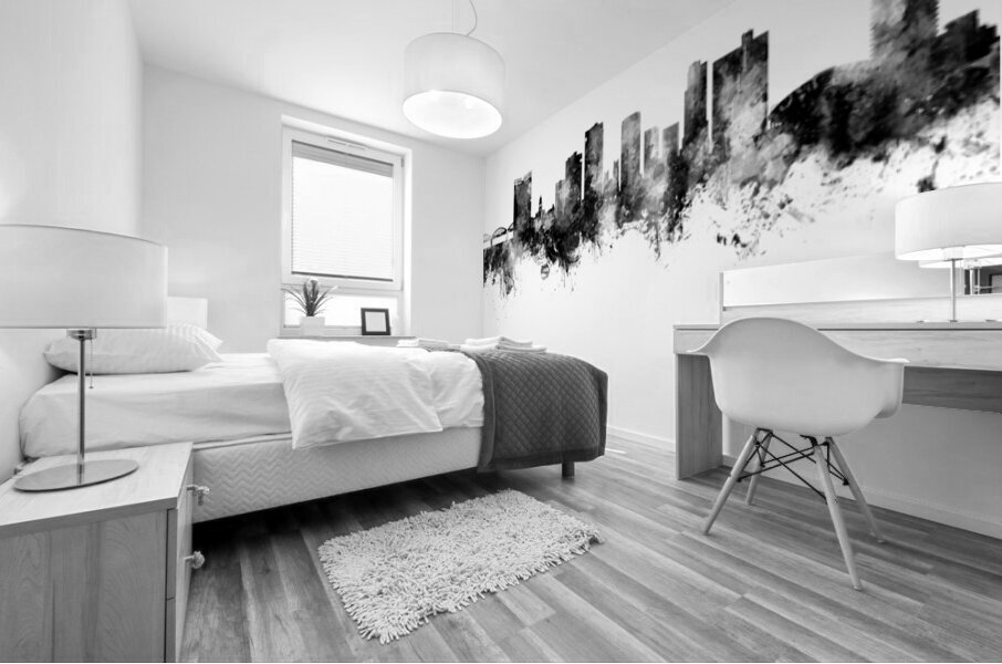 Fort Worth Texas Skyline Mural print