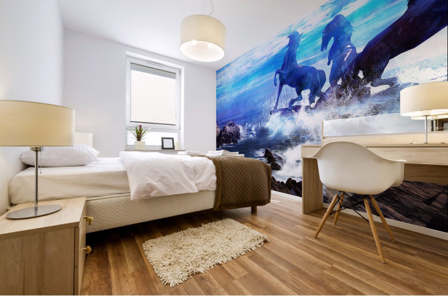 The Horses of Portland Mural print