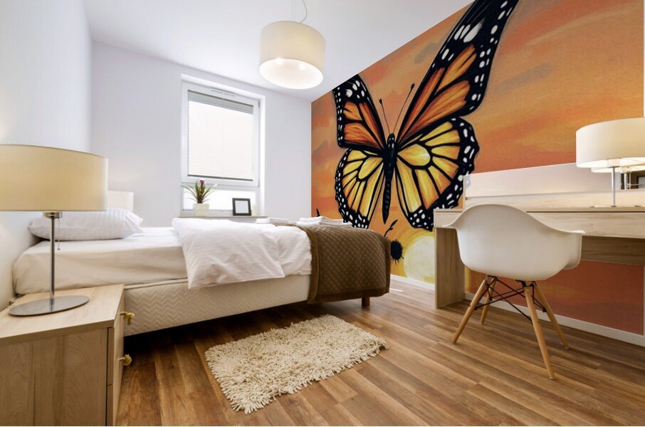 Sunset Butterfly Beauty 2025 at 9 54 18 PM Mural print