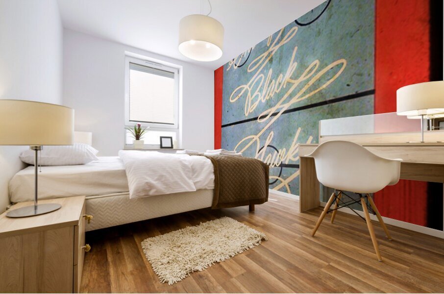 1964 Chicago Black Hawks Art Remix Mural print