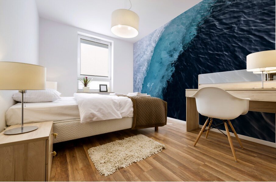 WHERE ICE MEETS MIDNIGHT Mural print